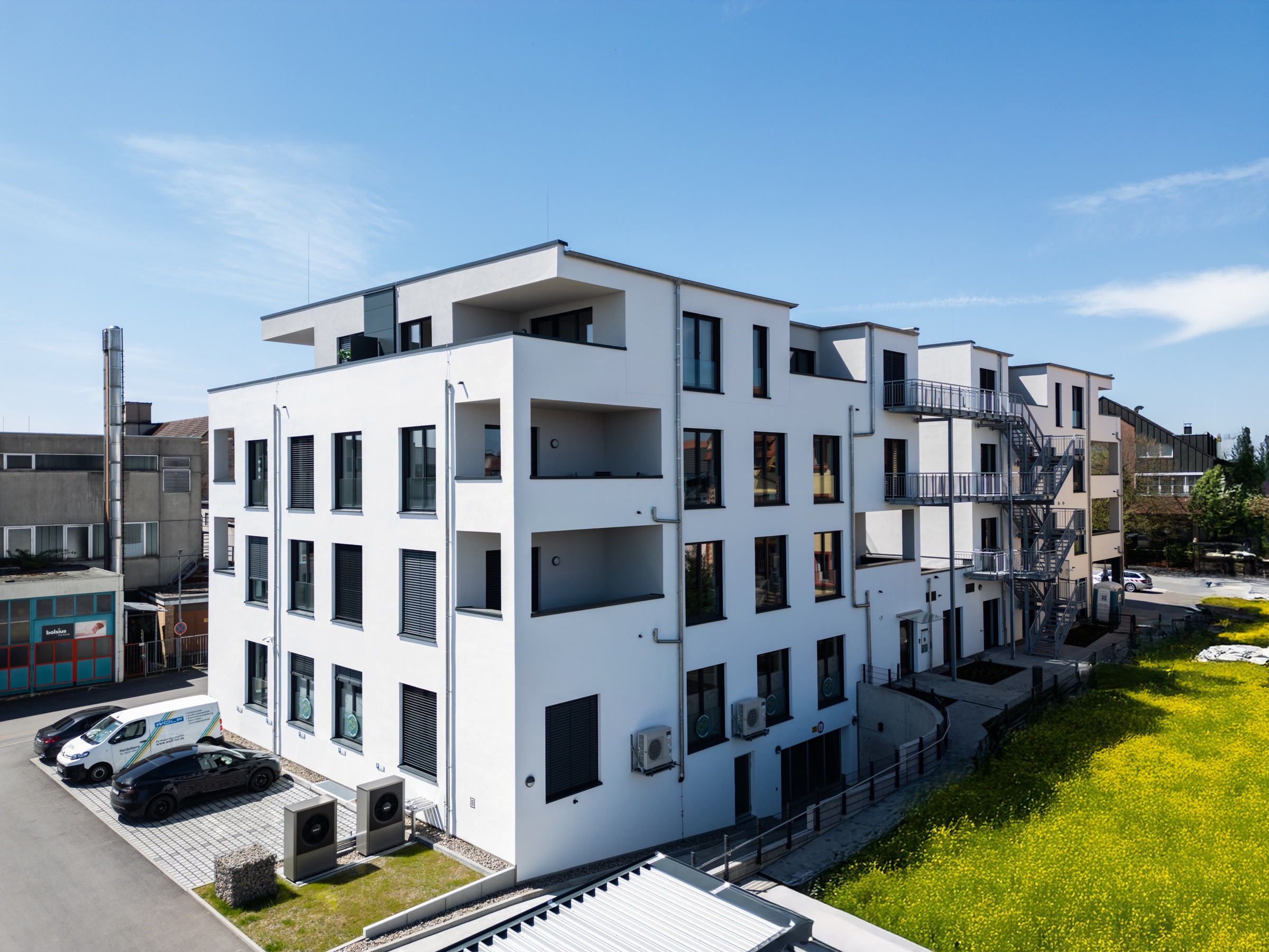 Architektur- und Immobilienfotografie eines modernen Gebäudes