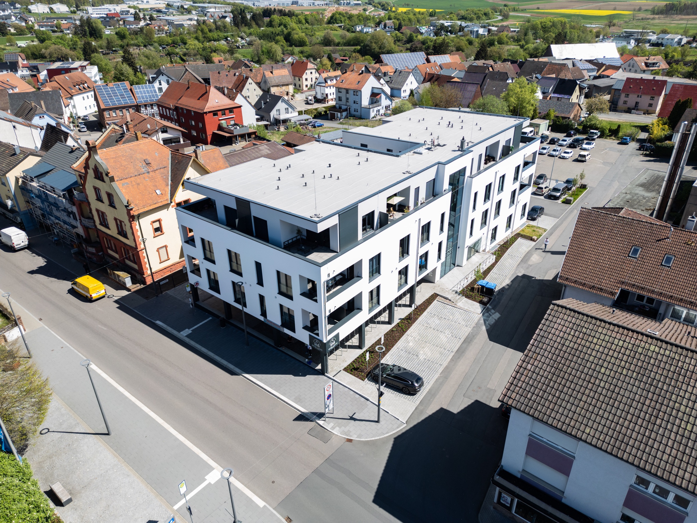 Drohnenaufnahme für Immobilien- und Standortkommunikation